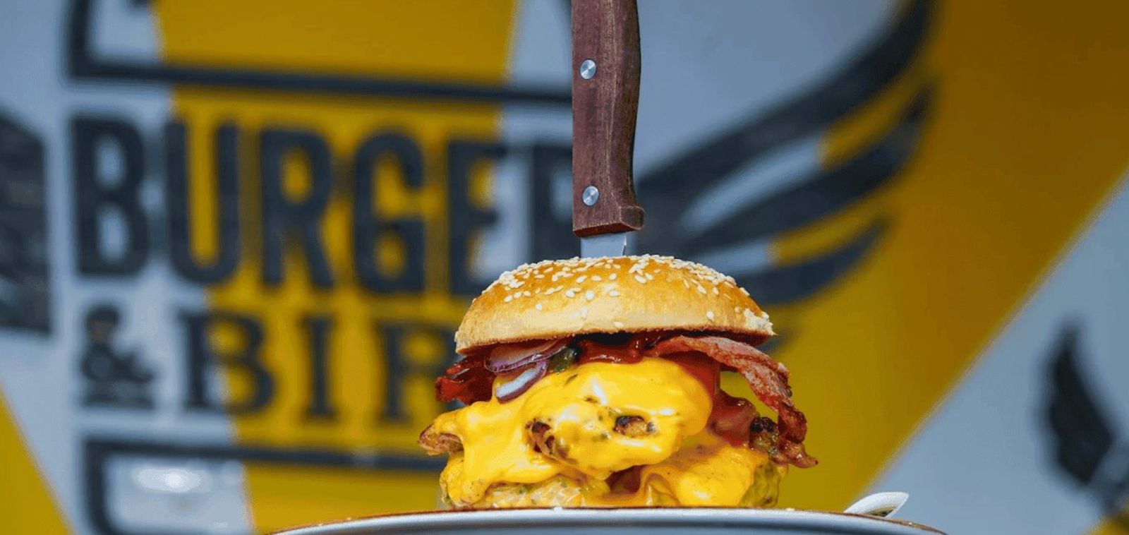 Burger & Bird Background